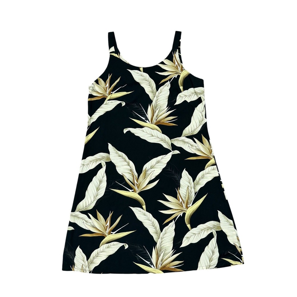 Bishop St. Vintage 90's Hawaiian Tropical Shift Dress Bird of Paradise Women's M